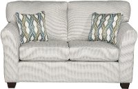 Casual Contemporary Ivory Loveseat - Wall St.