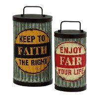11 Inch Metal Can with Lid