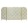 34 Inch Metal Tri-Fold Fireplace Screen