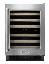KUWR204ESB KitchenAid 24 Inch Wine Cooler - Stainless Steel