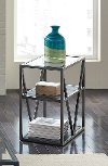 Modern Glass Small Side Table - Arista-1