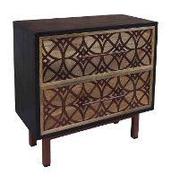 Natural Mango 2 Drawer Chest Cabinet