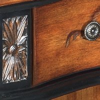 Black and Pecan 1 Drawer Bookcase with 3 Open Shelves-2