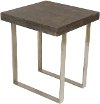 Concrete Gray End Table
