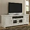 Willow Distressed White 74 TV Stand