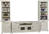 Willow Distressed White 3 Piece Rustic Entertainment Center