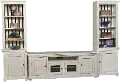Willow Distressed White 3 Piece Rustic Entertainment Center