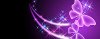 1171337 LightHeaded Bed Glowing Purple Butterflies Image