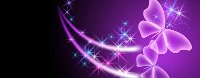 1171337 LightHeaded Bed Glowing Purple Butterflies Image