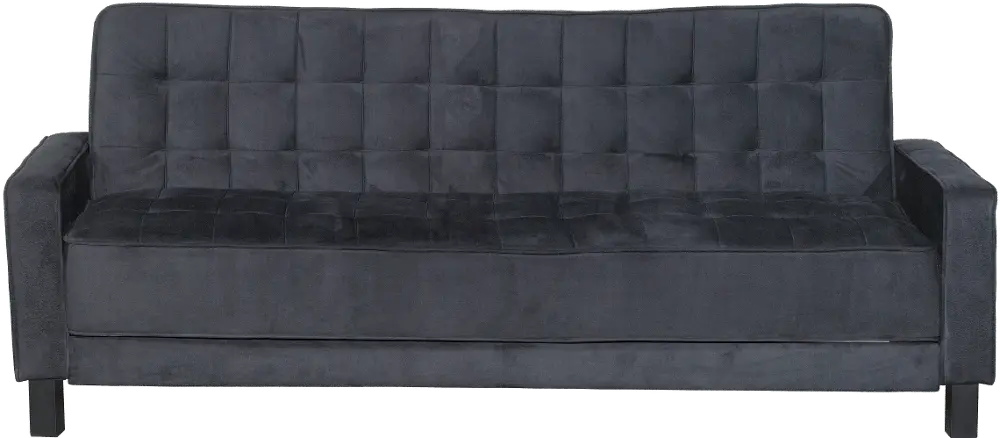 CC-MCK-S3M25-BK Black Microfiber Full Sofa Bed - Lifestyle-1