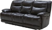 Blackberry Leather-Match Power Triple Reclining Sofa - K-Motion-2