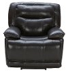Dark Brown Leather-Match Power Recliner - K-Motion