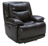 Dark Brown Leather-Match Power Recliner - K-Motion-2