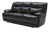 Blackberry Leather-Match Power Reclining Living Room Set - K-Motion -3