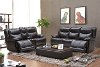 Blackberry Leather-Match Power Reclining Sofa & Loveseat - K-Motion -2