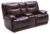 Burgundy Leather-Match Power Reclining Living Room Set - K-Motion-5