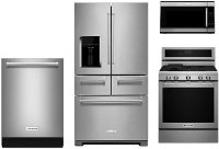 KIT KitchenAid 4 Piece Kitchen Appliance Package - Stainless Steel