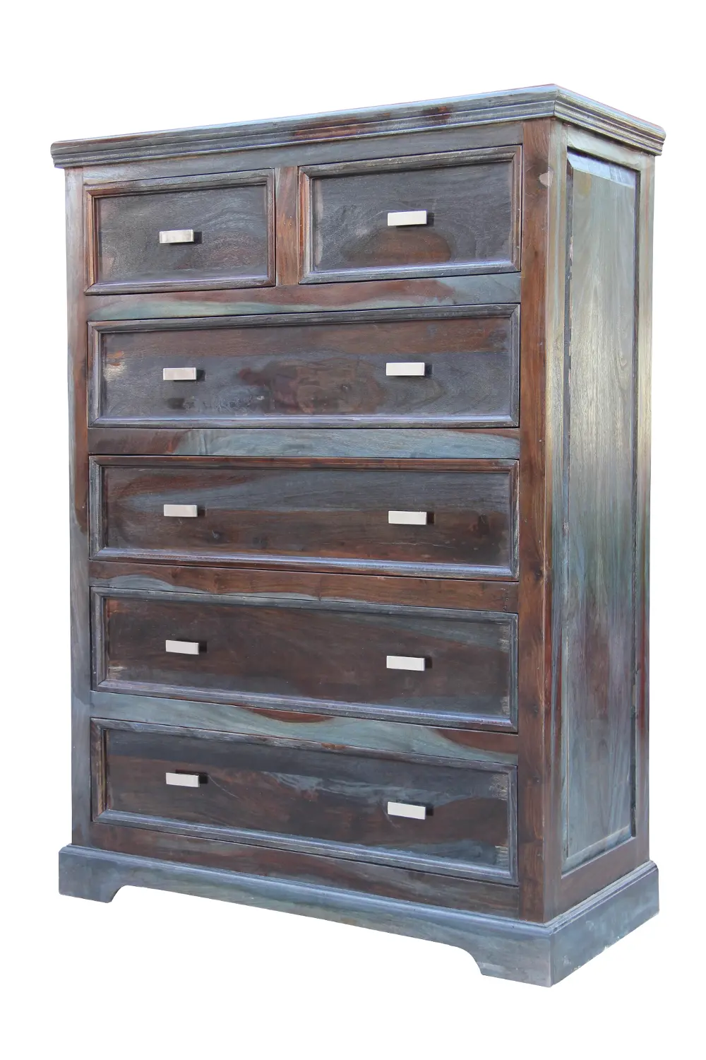 Rich Gray Classic Rustic Chest of Drawers - Tahoe-1