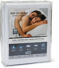 10YR-600CC-TWIN CoolCotton Twin Mattress Pad and 10-Year Limited Protection Plan - 600 CC Series