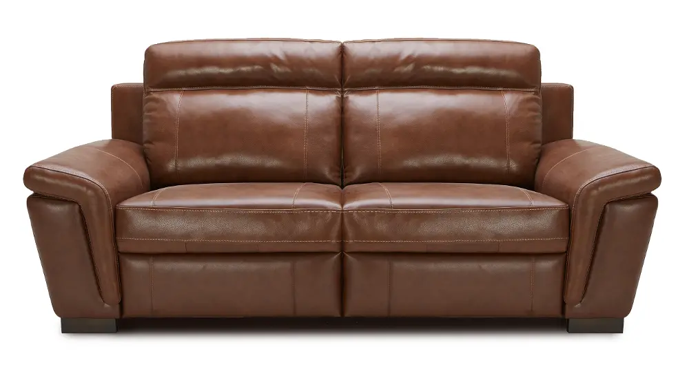 Brown Leather-Match 2 Piece Power Reclining Sofa - Sutton Collection-1
