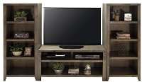 Rustic Brown 3 Piece Simple Entertainment Center - Joshua Creek