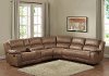 Badlands Saddle Brown 6 Piece Reclining Sectional Sofa - Charlotte