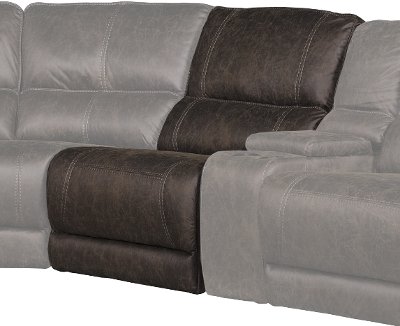 Cognac Brown Armless Recliner - Kharma