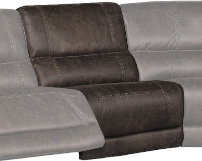 Cognac Brown Armless Chair - Kharma