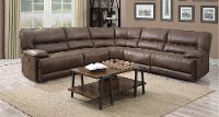 Cognac Brown 5 Piece 2x Power Reclining Sectional - Kharma