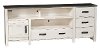 80 Inch Rustic White TV Stand - Descanso