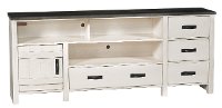 80 Inch Rustic White TV Stand TV Stand - Descanso