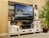 Washed White 3 Piece Coastal Entertainment Center - Descanso