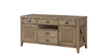 62 Inch Contemporary Light Brown TV Stand