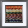 Multi-Color 3D Chevron Colours I Framed Wall Art