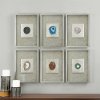 Assorted Agate Stone Framed Wall Art