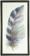 Clearance Water Color V Feather Wall Art