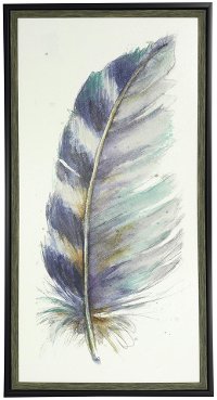 Water Color V Feather Wall Art
