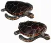 13 Inch Antique Bronze Sea Turtle Sculpture