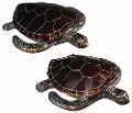 13 Inch Antique Bronze Sea Turtle Sculpture