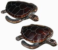 13 Inch Antique Bronze Sea Turtle