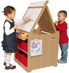 Child's Desk to Easel Art Cart - Art Collection