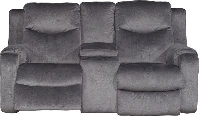 Dusk Gray Power Reclining Loveseat - Marvel