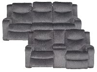 Dusk Gray Power Reclining Living Room Set - Marvel-3