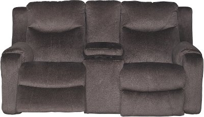 Coffee Brown Power Reclining Loveseat - Marvel