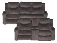 Coffee Brown Power Reclining Living Room Set - Marvel-3