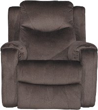 Coffee Brown Power Rocker Recliner - Marvel