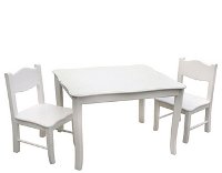 Kids Table & Chairs - Classic White