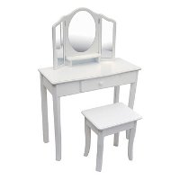Vanity & Stool - Classic White