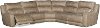 Vintage Taupe 5 Piece Power Reclining Sectional - Dazzle