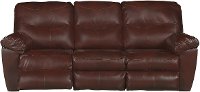 Brown Performance Fabric Reclining Sofa - Kilzer